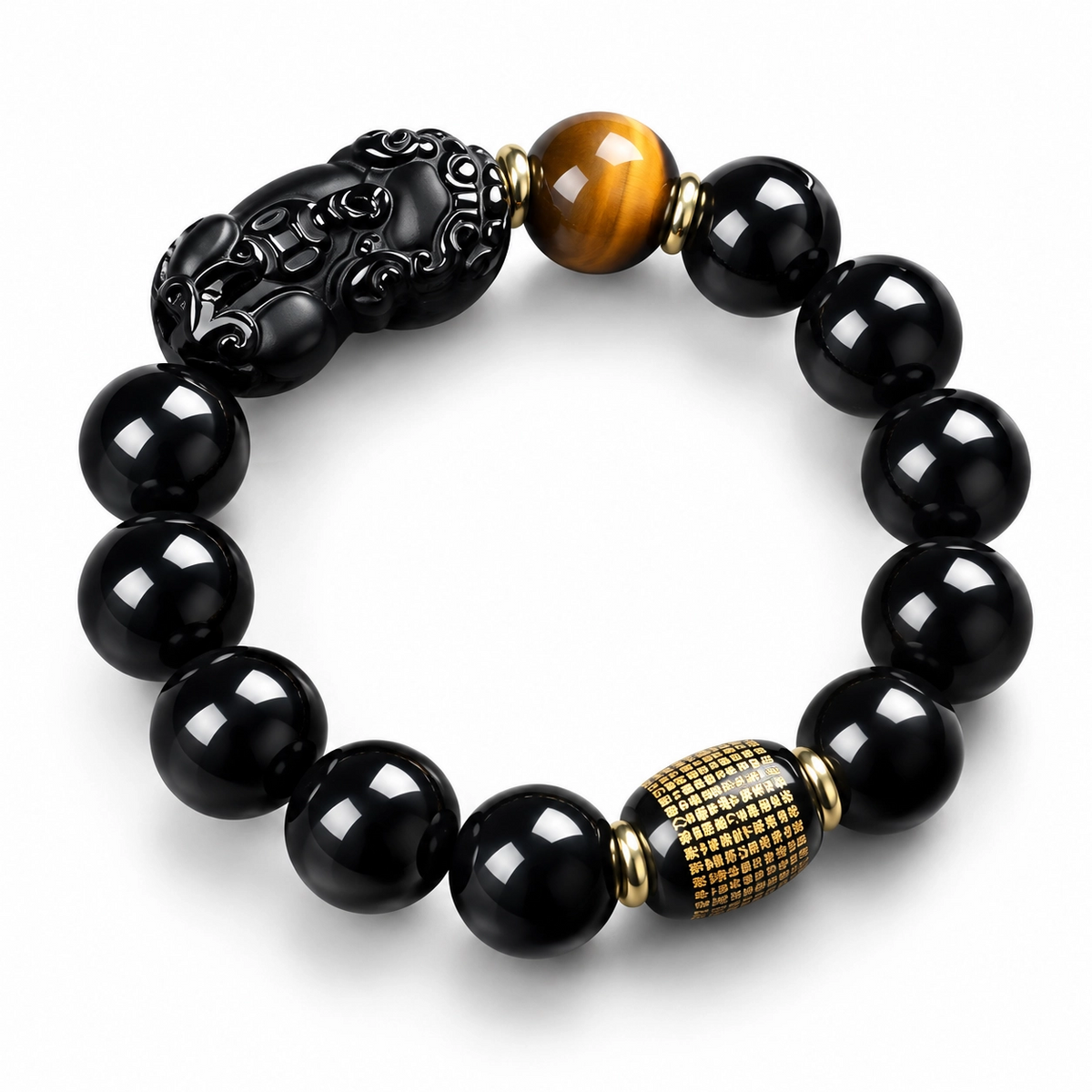 Obsidian Pixiu Bracelet