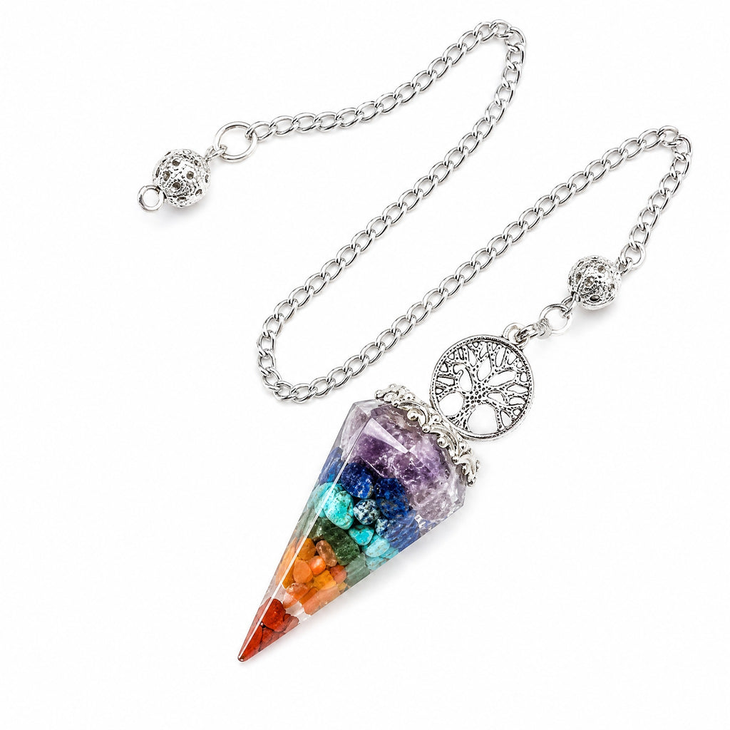7-Chakra Crystal Pendulum