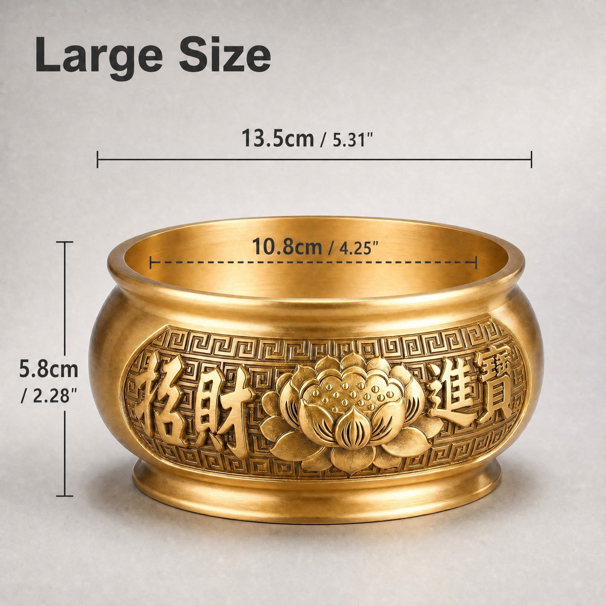 Lotus Brass Incense Burner
