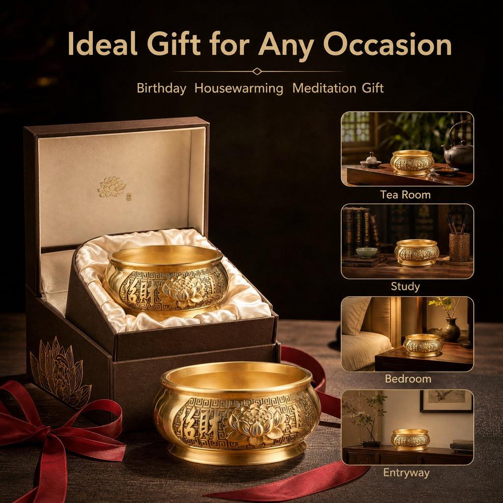 Lotus Brass Incense Burner