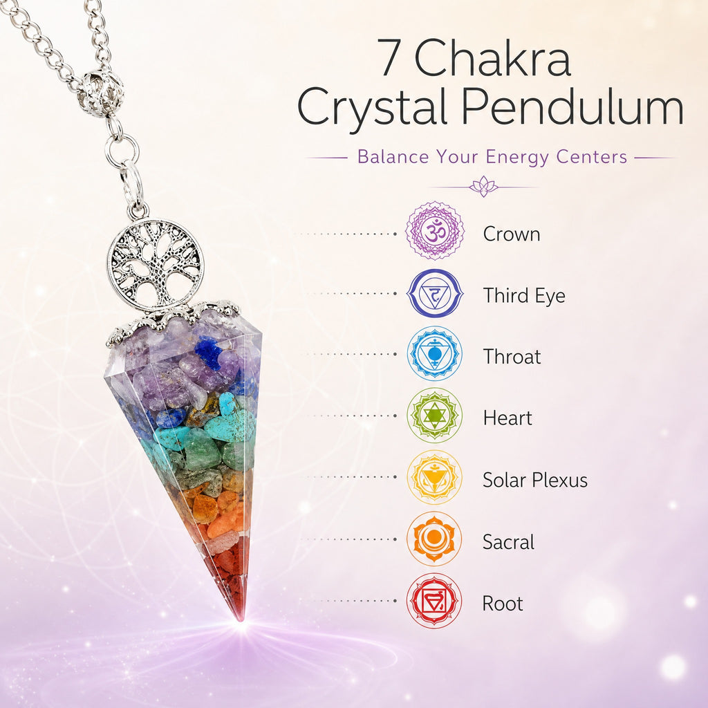 7-Chakra Crystal Pendulum