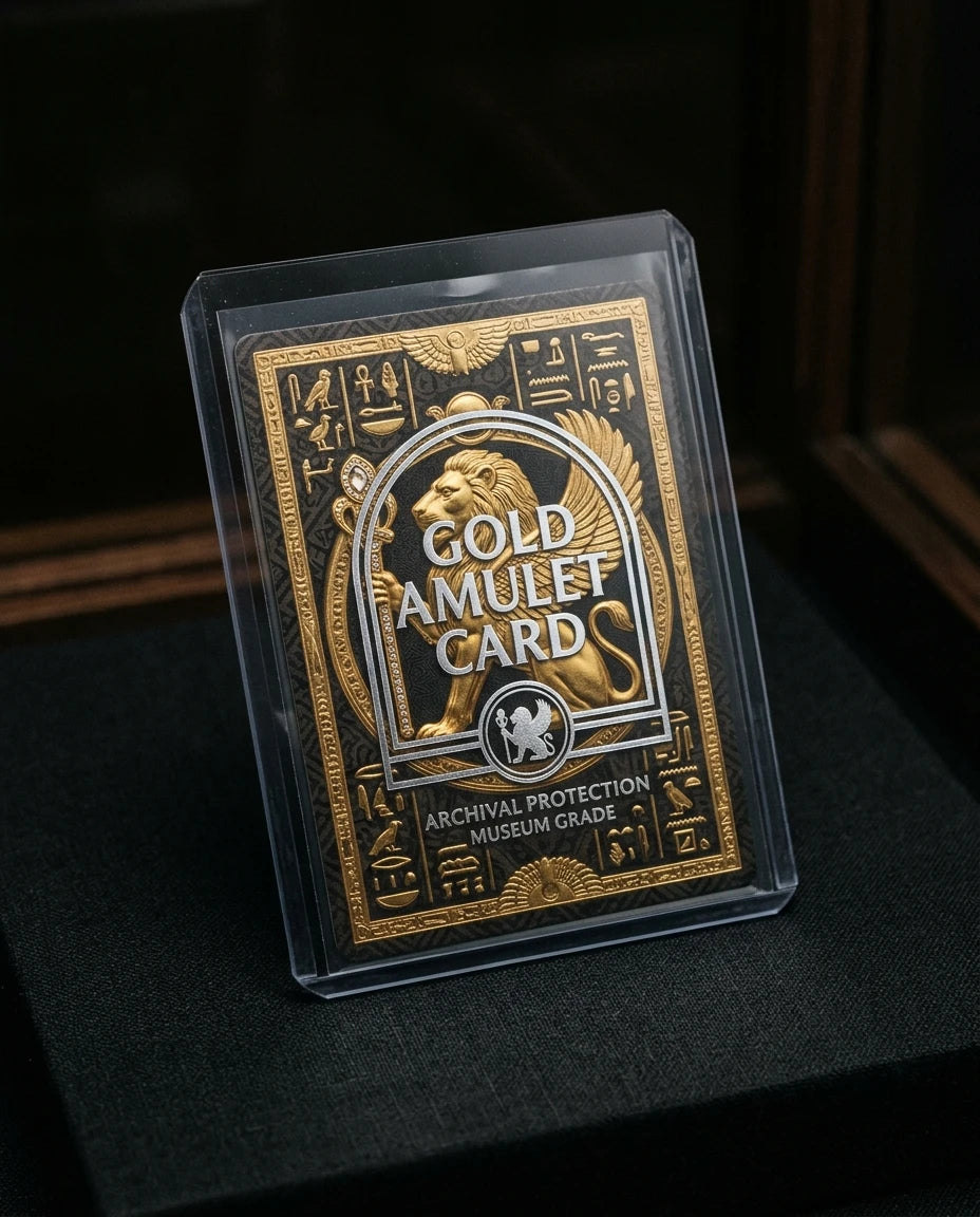 Taoist gold amulet card premium packaging