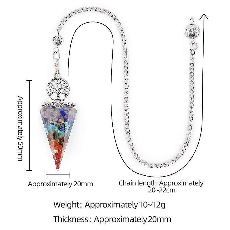 7-Chakra Crystal Pendulum