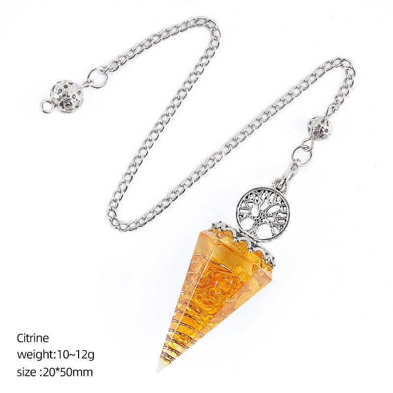 7-Chakra Crystal Pendulum