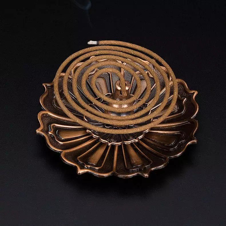 Lotus censer detail lotus petal close-up
