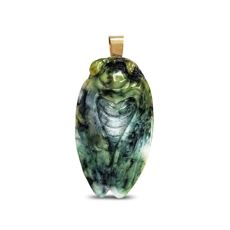 Jade cicada pendant body texture