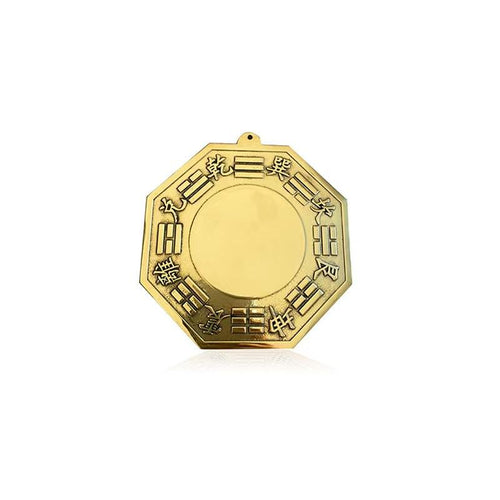 Solid brass traditional Bagua mirror for symbolic decor - main view