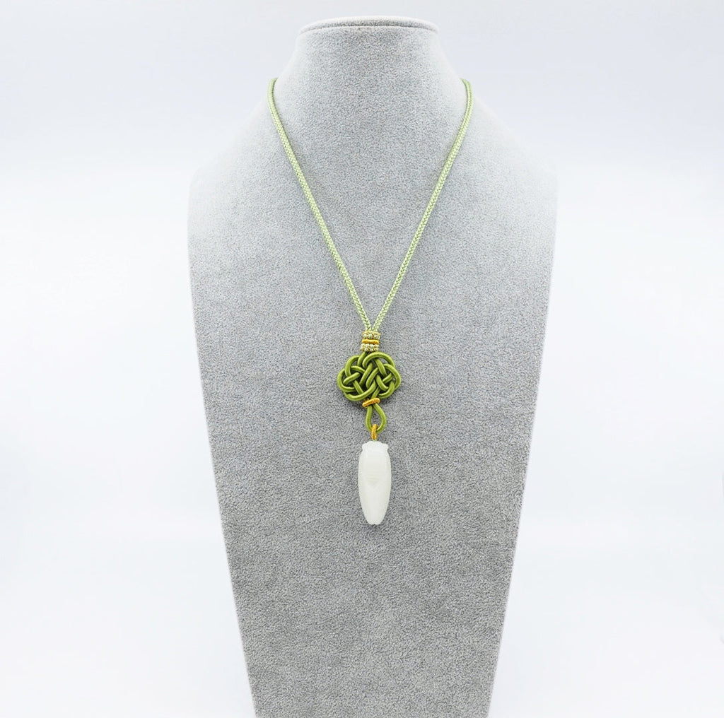 Jade cicada pendant premium gift box