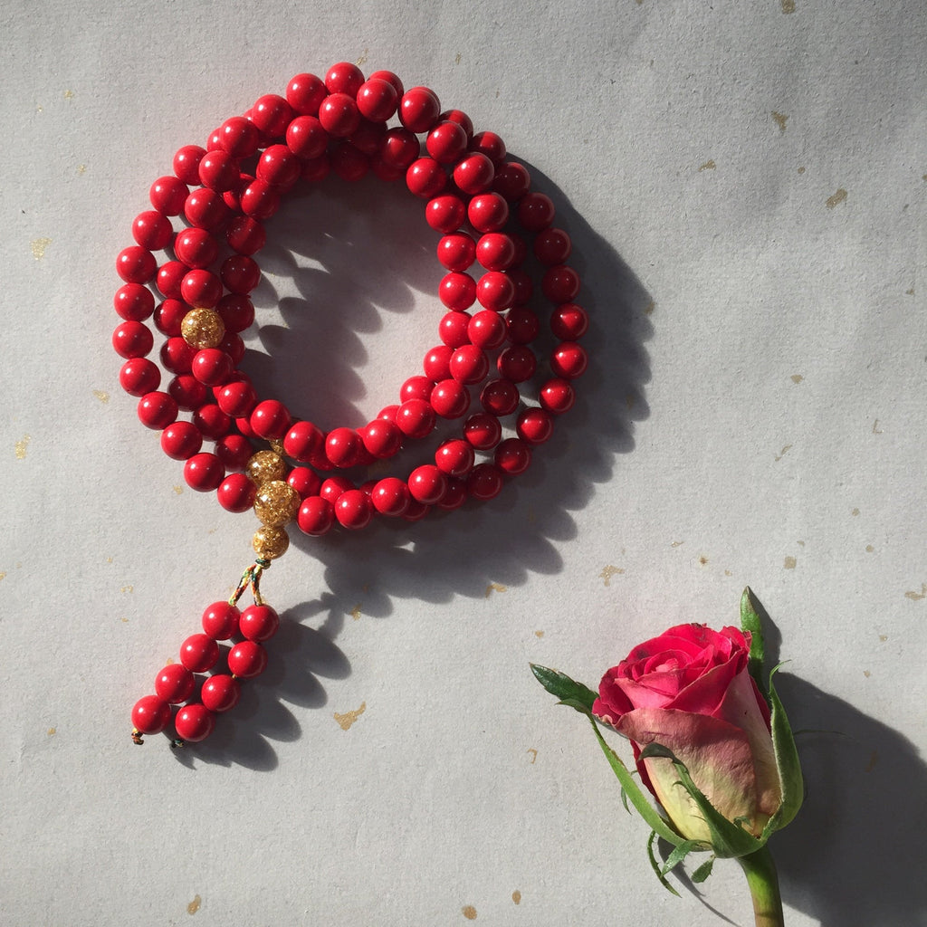 Cinnabar Mala premium ritual packaging