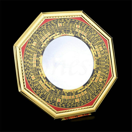 Bagua mirror above doorway lifestyle scene