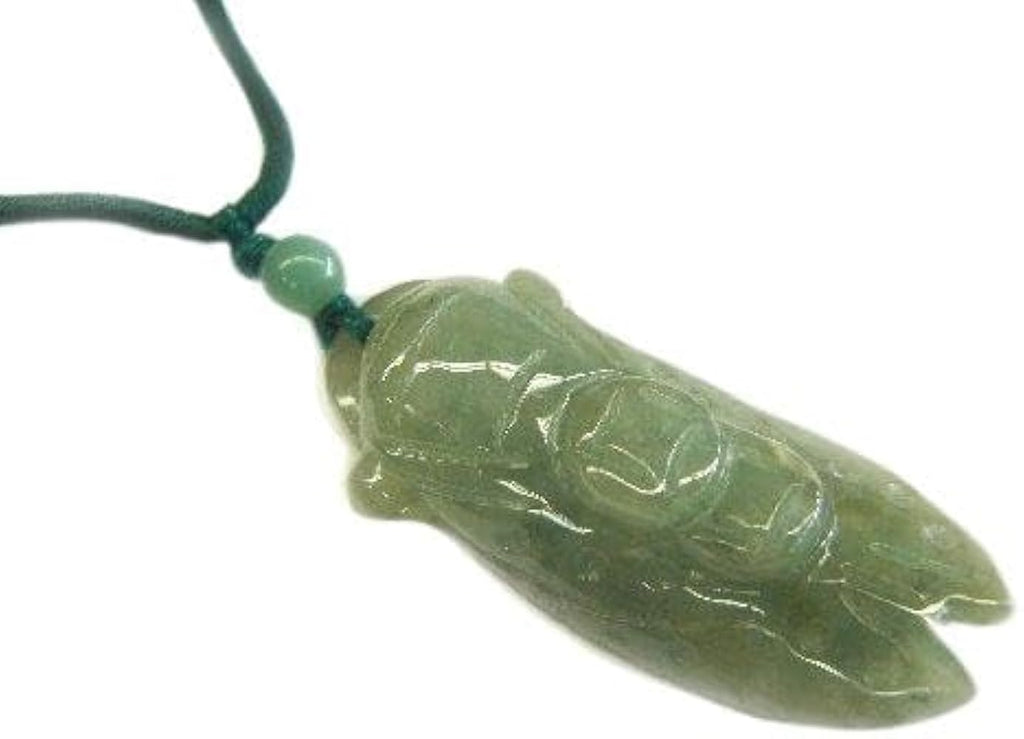 Jade cicada pendant size reference